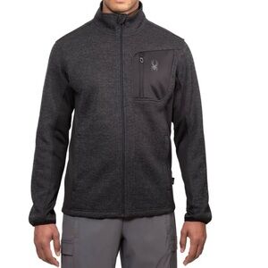 Spyder Men's Black Full Zip Performance Jacket